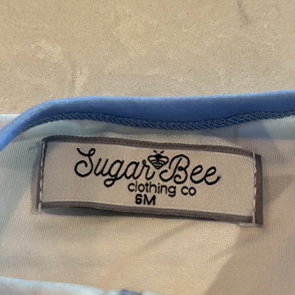 Sugar Bee One Piece Baby Boy's Outfit Sailboats Size 6 Months - Picture 5 of 8